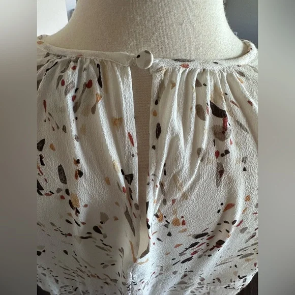 A New Day Maxi Dress Boho Prairie Ruffle Details & Elastic Waist White Floral XL - Picture 7 of 12